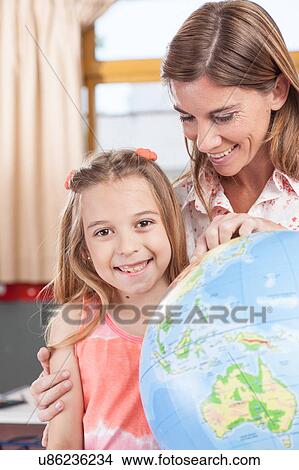 woman teaching geography. View Large Photo Image Picture - woman teaching geography.. Fotosearch