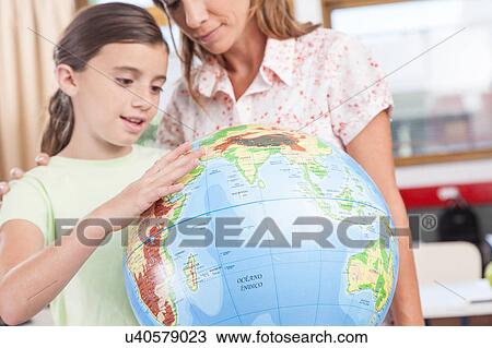 woman teaching geography. View Large Photo Image Stock Image - woman teaching geography.. Fotosearch