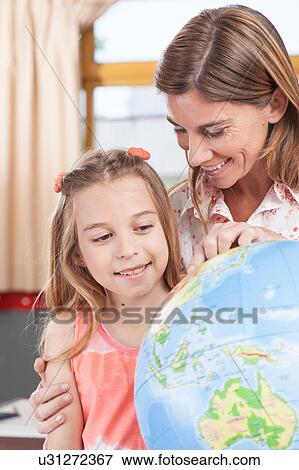 woman teaching geography. View Large Photo Image Stock Photo - woman teaching geography.. Fotosearch