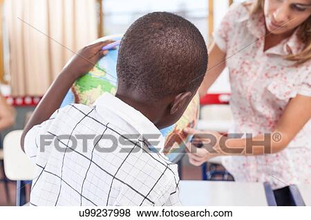 Woman teaching geography. View Large Photo Image Stock Photo - Woman teaching geography.. Fotosearch