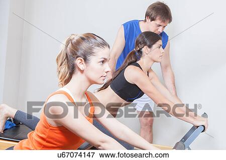 Women exercising View Large Photo Image Stock Photo - Women exercising. Fotosearch