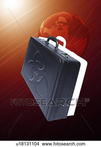 "Briefcase with a biohazard symbol, computer illustration. " View Large Illustration Stock Illustration - "Briefcase with a biohazard symbol, computer illustration. ". Fotosearch