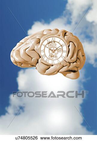 "Clockwork brain, computer illustration. " View Large Illustration Stock Illustration - "Clockwork brain, computer illustration. ". Fotosearch