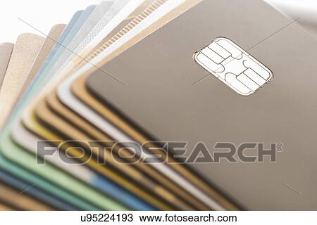 Drawing - "Credit cards, computer illustration. ". Fotosearch