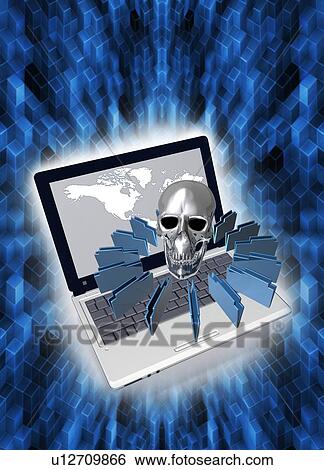 Stock Illustration - "Data protection, conceptual illustration. ". Fotosearch