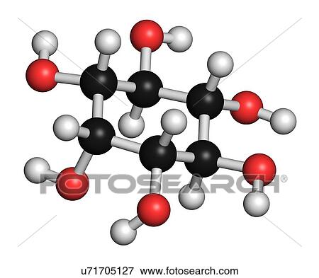 "inositol (myo-inositol) molecule. Inositol and its phosphates play essential roles in a number of biological processes. Atoms are represented as spheres with conventional colour coding: hydrogen (white), carbon (black), oxygen (red). " View Large Illustration Stock Illustration - "inositol (myo-inositol) molecule. Inositol and its phosphates play essential roles in a number of biological processes. Atoms are represented as spheres with conventional colour coding: hydrogen (white), carbon (black), oxygen (red). ". Fotosearch