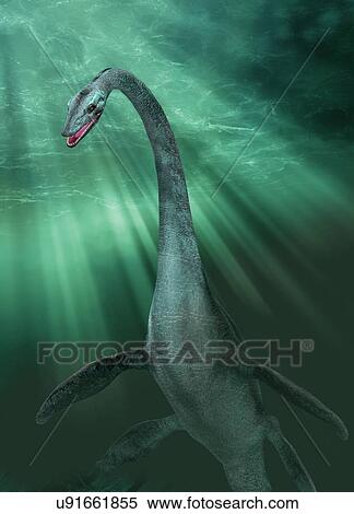 "Loch ness monster, computer illustration. " View Large Illustration Stock Illustration - "Loch ness monster, computer illustration. ". Fotosearch