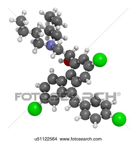 "Lumefantrine (benflumetol) antimalarial drug molecule. Atoms are represented as spheres with conventional colour coding: hydrogen (white), carbon (grey), oxygen (red), nitrogen (blue), chlorine (green). " View Large Illustration Stock Illustration - "Lumefantrine (benflumetol) antimalarial drug molecule. Atoms are represented as spheres with conventional colour coding: hydrogen (white), carbon (grey), oxygen (red), nitrogen (blue), chlorine (green). ". Fotosearch