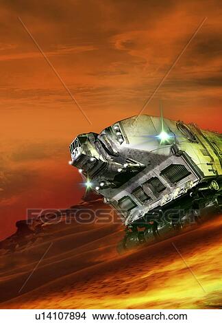 Stock Illustration - "Space vehicle, computer illustration. ". Fotosearch