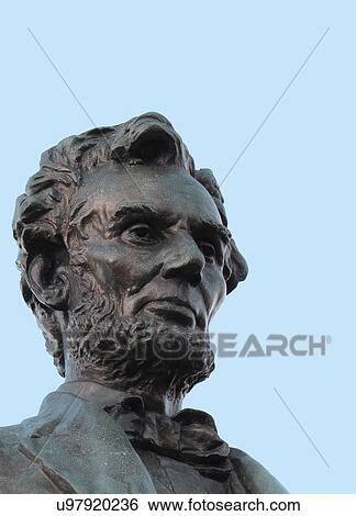 Statue of Abraham Lincoln. View Large Illustration Stock Illustration - Statue of Abraham Lincoln.. Fotosearch