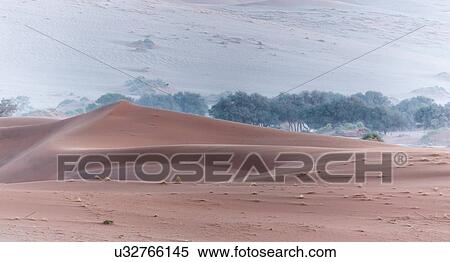 Desert mists and red dunes View Large Photo Image Stock Photography - Desert mists and red dunes. Fotosearch