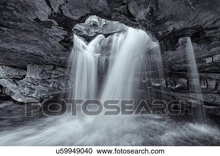 Stock Image - Hidden waterfall. Fotosearch