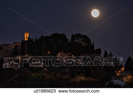 Moonrise over MonteCastello di Vibio View Large Photo Image Stock Image - Moonrise over MonteCastello di Vibio. Fotosearch