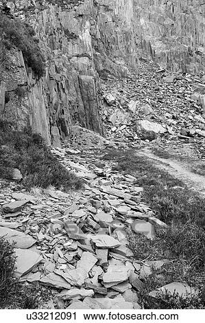Stock Image - Path along the rock face. Fotosearch