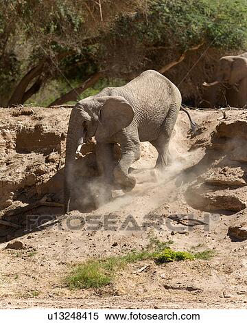 Stock Photography - Sand slide in the river bed. Fotosearch