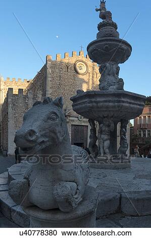 Stock Image - Sicily in springtime: Easter Culture, beaches, snow covered mountains, central landscapes, architecture shaped by the centuries, Italy. Fotosearch