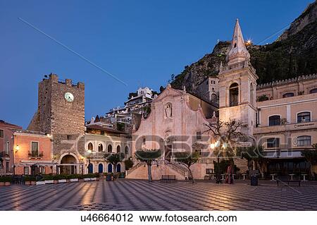 Stock Image - Sicily in springtime: Easter Culture, beaches, snow covered mountains, central landscapes, architecture shaped by the centuries, Italy. Fotosearch