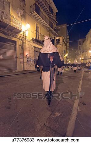 Stock Image - Sicily in springtime: Easter Culture, beaches, snow covered mountains, central landscapes, architecture shaped by the centuries, Italy. Fotosearch