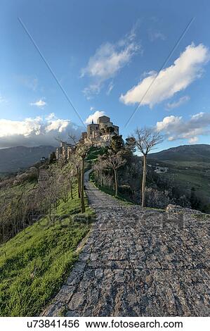 Stock Photograph - Sicily in springtime: Easter Culture, beaches, snow covered mountains, central landscapes, architecture shaped by the centuries, Italy. Fotosearch
