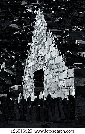 Stock Photo - Slate face in sunlight. Fotosearch