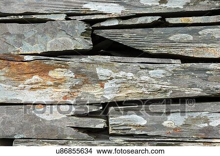 Slate wall 1 View Large Photo Image Picture - Slate wall 1. Fotosearch