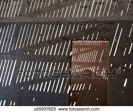 Stock Image - Slats and shadows. Fotosearch