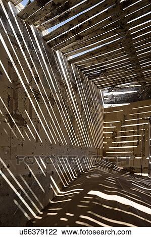 Stock Image - Slats and shadows. Fotosearch