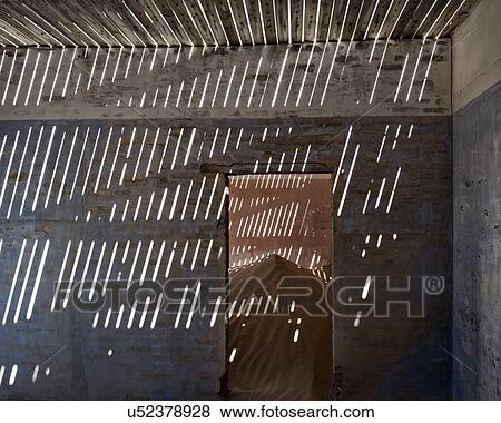 Stock Photo - Slats and shadows. Fotosearch