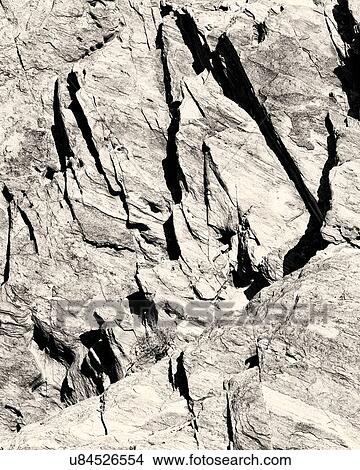 Picture - Stark contrasts in rock. Fotosearch