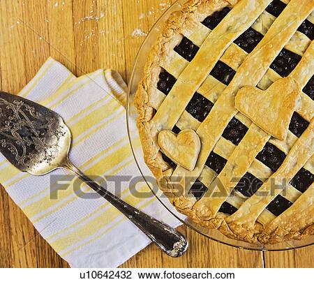 Baked blueberry pie View Large Photo Image Stock Image - Baked blueberry pie. Fotosearch