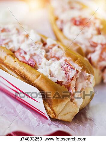 Close up of lobster sandwich View Large Photo Image Stock Image - Close up of lobster sandwich. Fotosearch