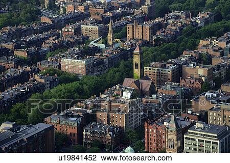 Elevated view of Back Bay neighborhood View Large Photo Image Stock Image - Elevated view of Back Bay neighborhood. Fotosearch