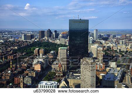 Elevated view of downtown city View Large Photo Image Stock Photo - Elevated view of downtown city. Fotosearch