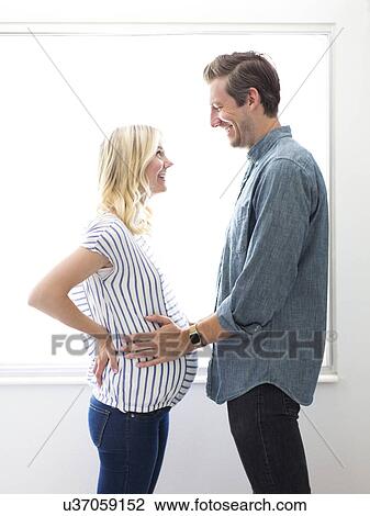 Husband with pregnant wife View Large Photo Image Stock Image - Husband with pregnant wife. Fotosearch