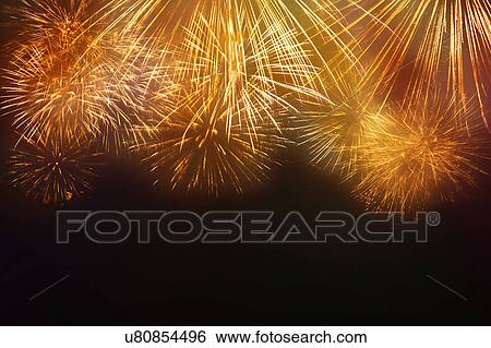 Stock Photograph - Independence Day celebration with fireworks. Fotosearch