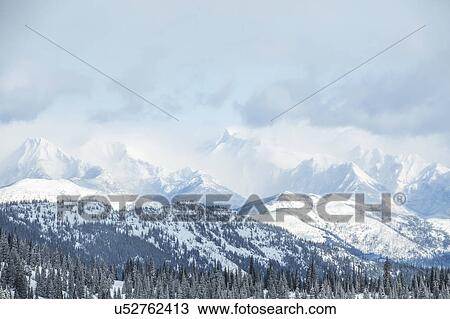 Landscape with mountains and forest in winter View Large Photo Image Stock Image - Landscape with mountains and forest in winter. Fotosearch