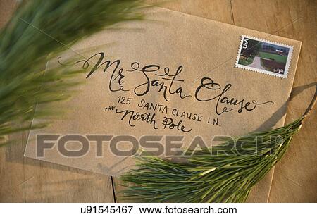 Letter to Santa Claus View Large Photo Image Stock Photo - Letter to Santa Claus. Fotosearch