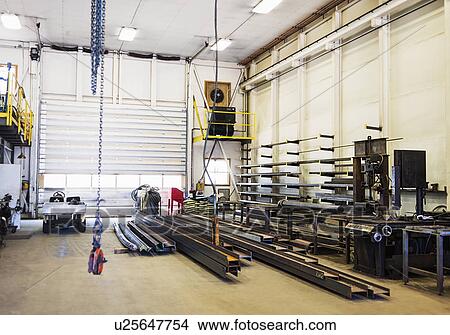 Picture - Manufacturing equipment in workshop. Fotosearch