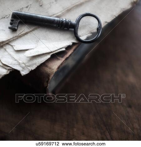 Old key and letters View Large Photo Image Stock Image - Old key and letters. Fotosearch