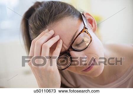 Portrait of tired woman View Large Photo Image Stock Image - Portrait of tired woman. Fotosearch