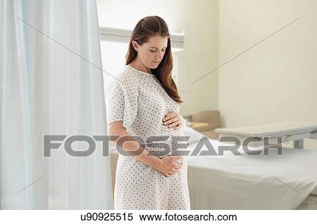 Pregnant woman at hospital View Large Photo Image Stock Photography - Pregnant woman at hospital. Fotosearch