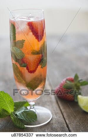 Studio shot o fruit cocktail View Large Photo Image Stock Photo - Studio shot o fruit cocktail. Fotosearch