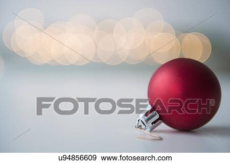 Studio shot of red bauble View Large Photo Image Stock Photo - Studio shot of red bauble. Fotosearch