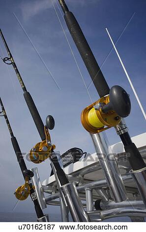 View of fishing rods View Large Photo Image Stock Photo - View of fishing rods. Fotosearch
