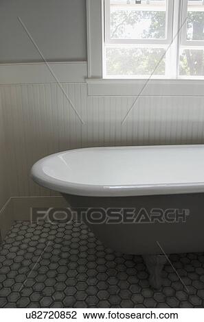 White bathtub by window View Large Photo Image Stock Image - White bathtub by window. Fotosearch