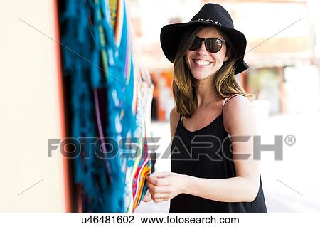 Woman at market View Large Photo Image Stock Image - Woman at market. Fotosearch
