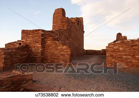 Stock Image -  abo ruins new mexico nm pueblo ruin salinas. Fotosearch