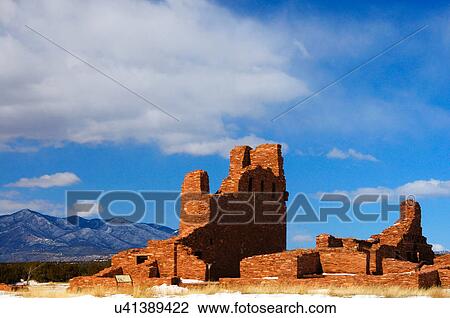 abo ruins pueblo new mexico salinas missions View Large Photo Image Stock Image - abo ruins pueblo new mexico salinas missions. Fotosearch