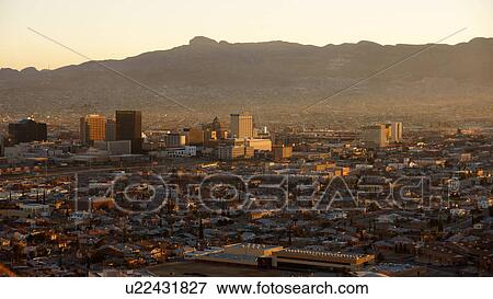 aerial view el paso texas tx taken from franklin View Large Photo Image Stock Photo - aerial view el paso texas tx taken from franklin. Fotosearch