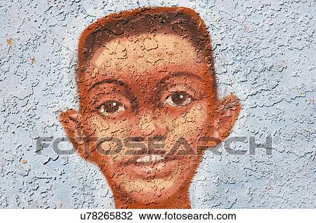 african american boy mural chamizal national el View Large Photo Image Stock Image - african american boy mural chamizal national el. Fotosearch